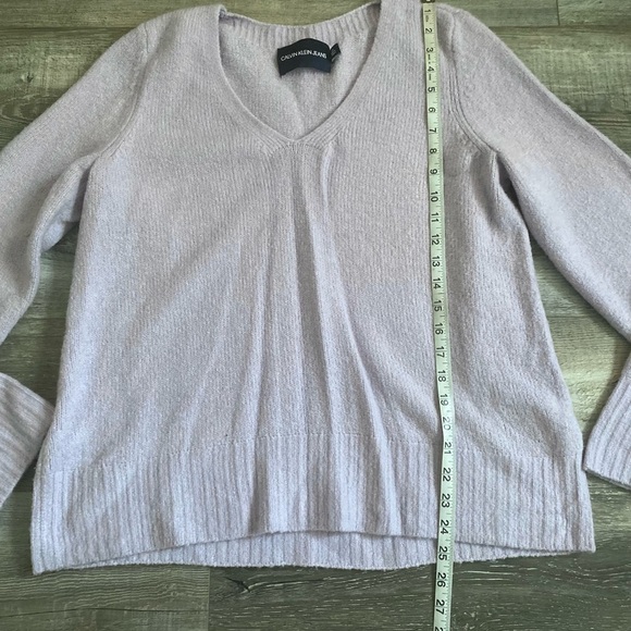 Calvin Klein Purple Ribbed Knit Wool Blend Chunky - Picture 7 of 8